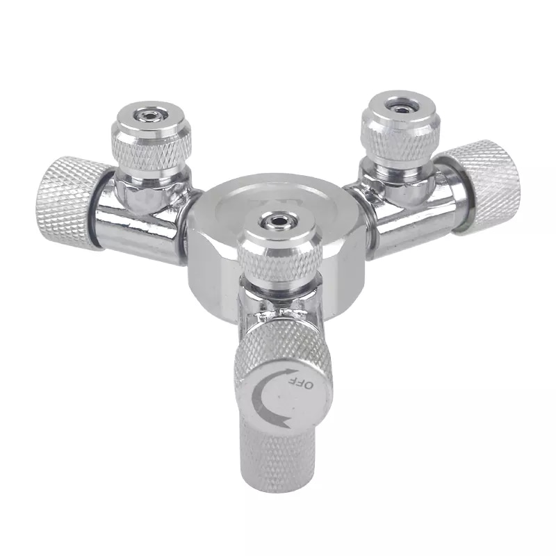 w02-03 co2 splitter 1 to 3 way